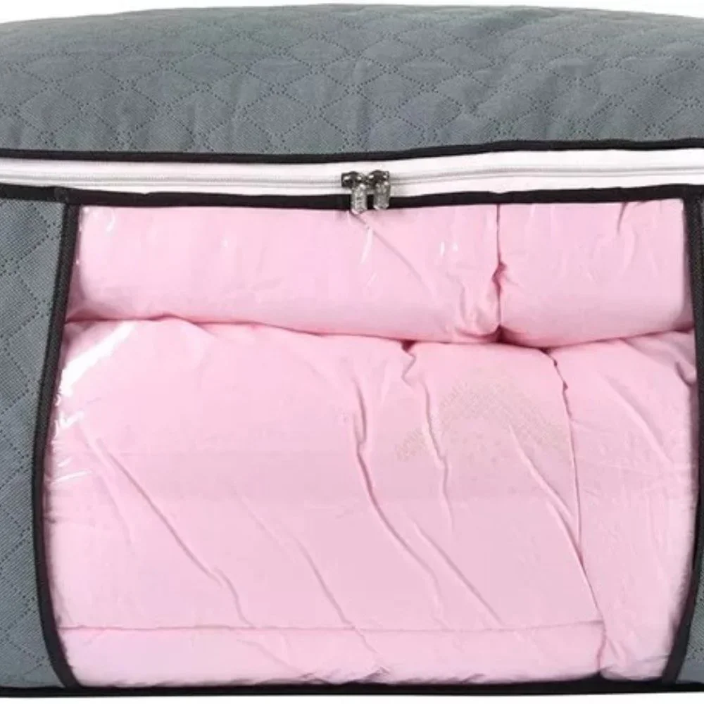 Large Folding Storage Bags (4 Pack) Anti Dust Clothes Storage Bags